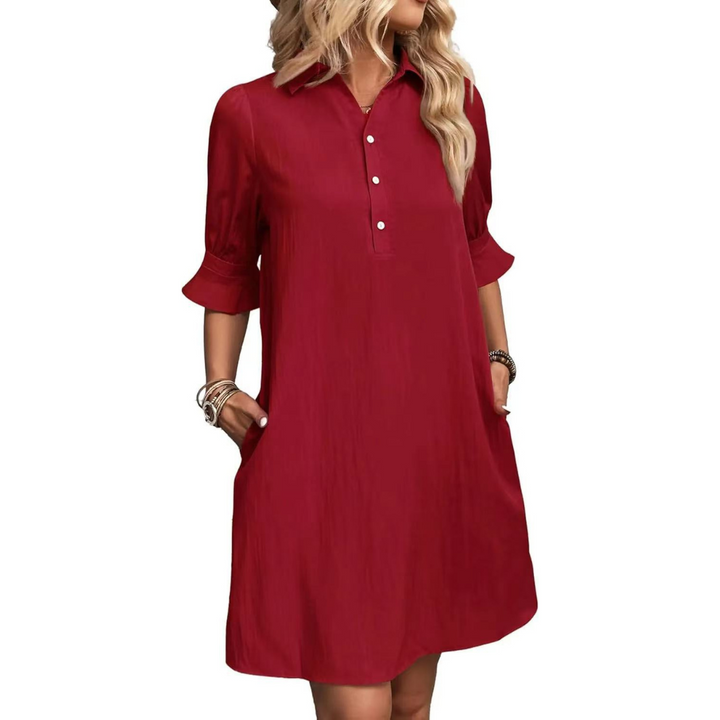 ALETHEA – ELEGANCE BUTTON-DOWN DRESS