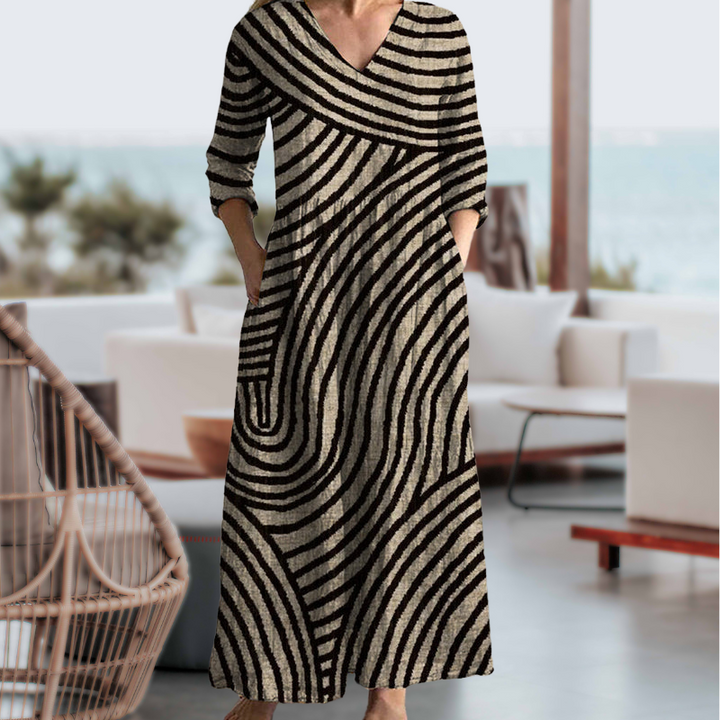 Kaida – Vintage Striped Dress
