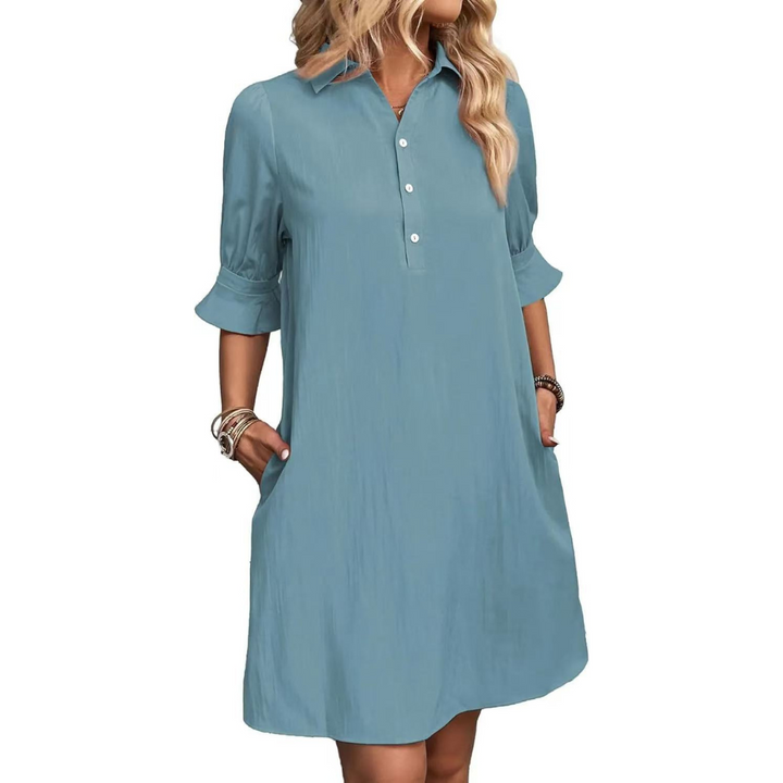 ALETHEA – ELEGANCE BUTTON-DOWN DRESS