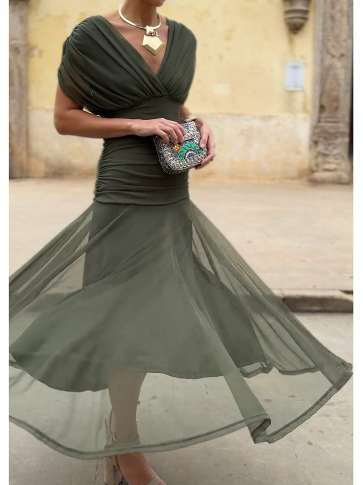 VELISSE – ELEGANT FLOWING MIDI DRESS