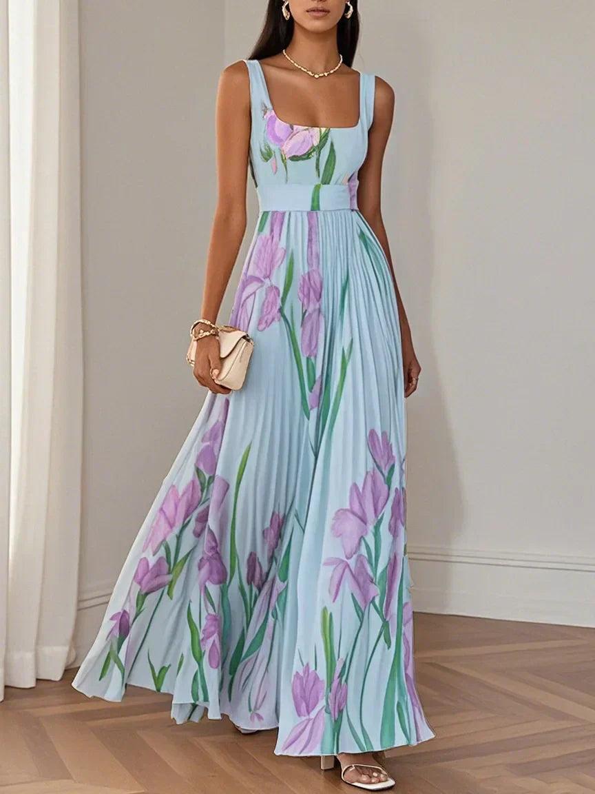 Orynellea – Elegant Pleated Maxi Dress