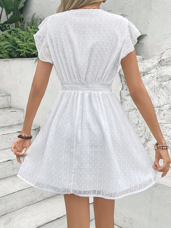 Wrenna - Elegant French Lace A-Line Dress