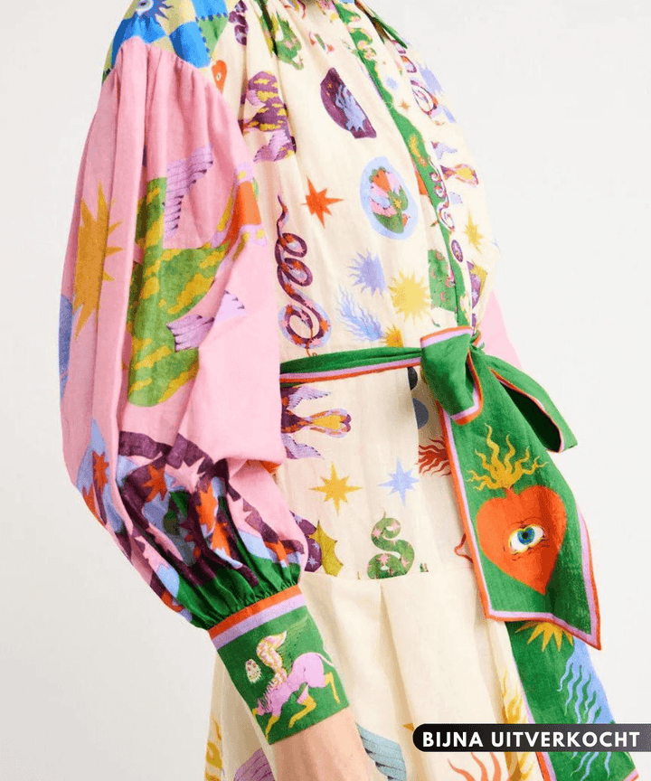 Dorthe - Elegant Italian Maxi Dress