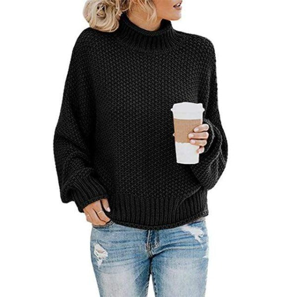 ZEVANYA – LOOSE KNIT PULLOVER SWEATER WITH EFFORTLESS STYLE