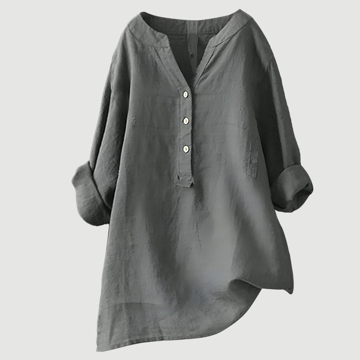 LYLA – AIRY AND COMFORTABLE LINEN TOP