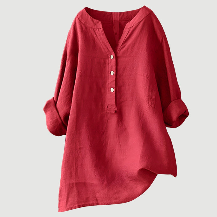 LYLA – AIRY AND COMFORTABLE LINEN TOP