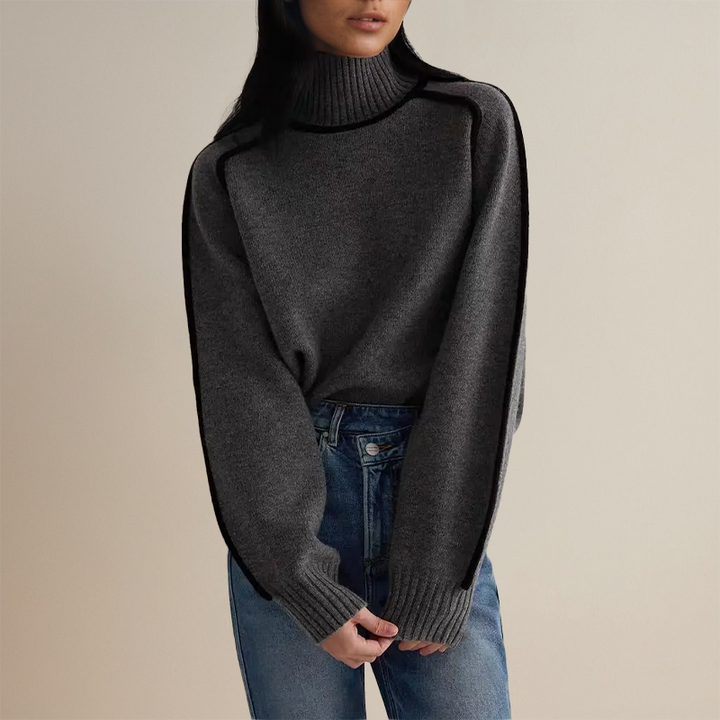 KAELIRYN – SOFT CASHMERE-LIKE TURTLENECK SWEATER