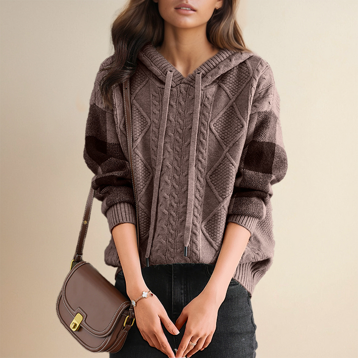 Leonie - Jacquard Hooded Sweater