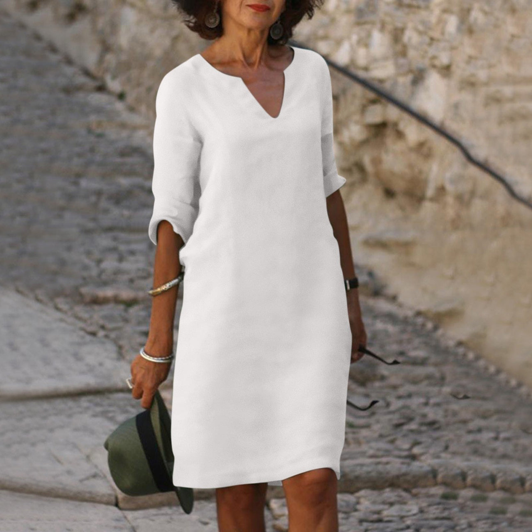 Romy | Comfortable V-Neck Dress