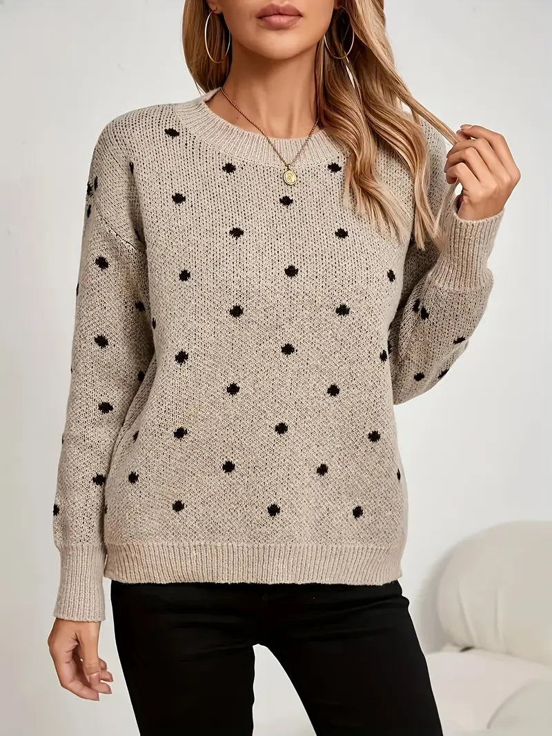 Women's Comfortable Round Neck Sweater