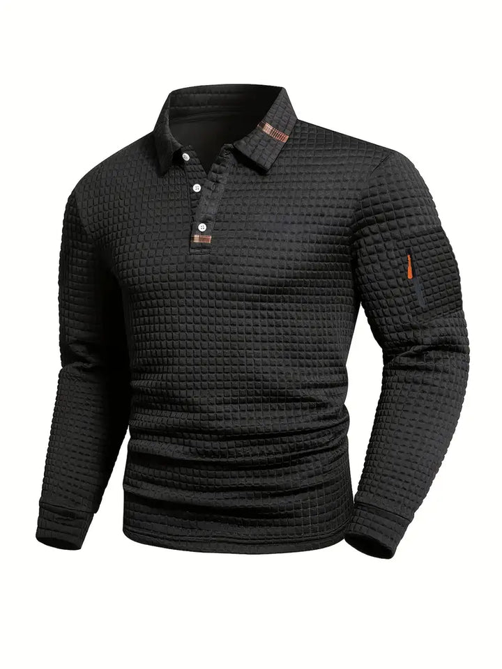 EPHRAIM – TEXTURED POLO SHIRT