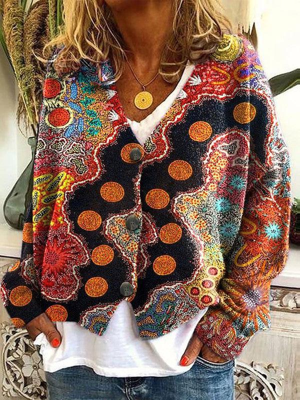 Linda - Unique Multicolor Cardigan