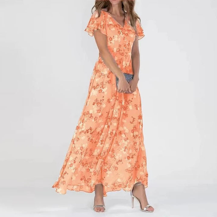 ORLYRIA – GARDEN GLOW FLOOR-LENGTH DRESS
