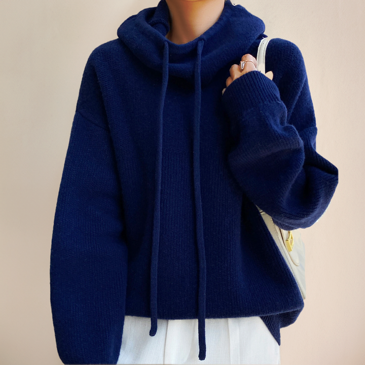 Eva - Drawstring Knit Sweater