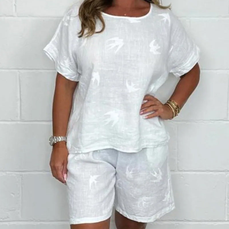 Dahlia – Breezy Printed Two-Piece Set