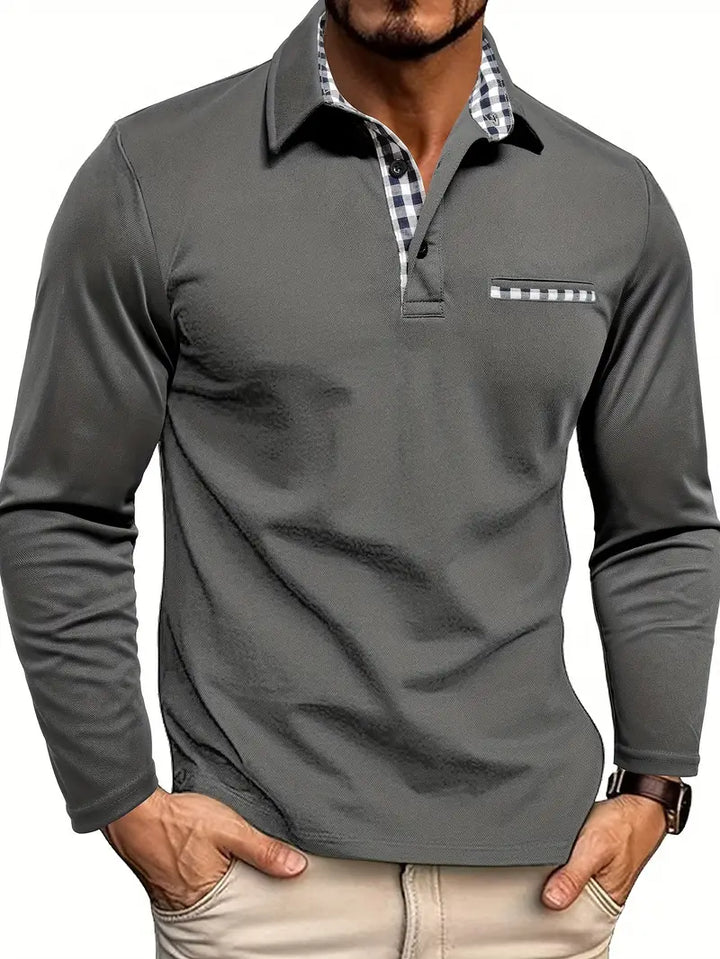 AIDEN – MEN’S LONG-SLEEVE POLO