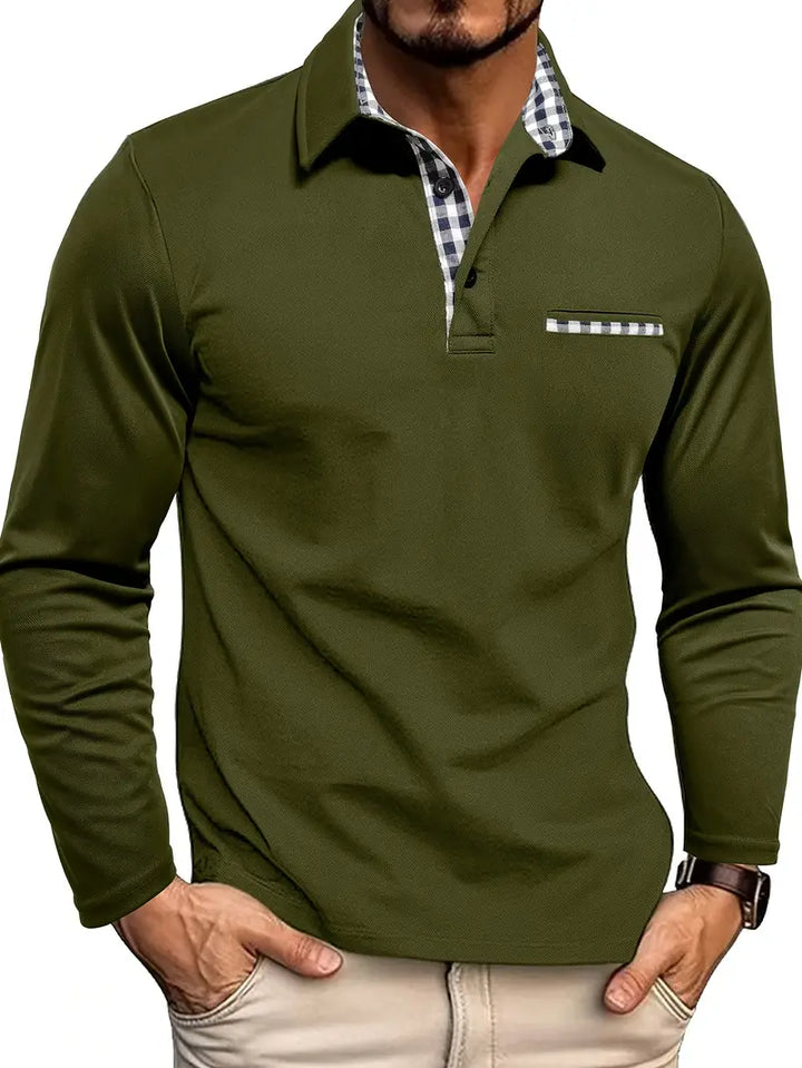AIDEN – MEN’S LONG-SLEEVE POLO