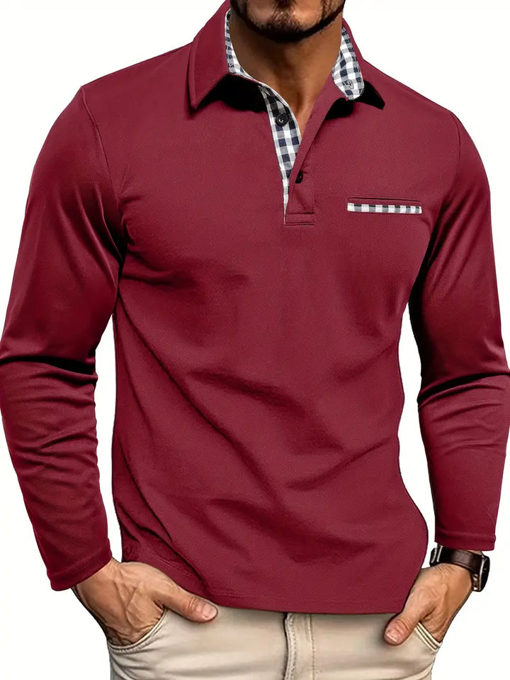 AIDEN – MEN’S LONG-SLEEVE POLO