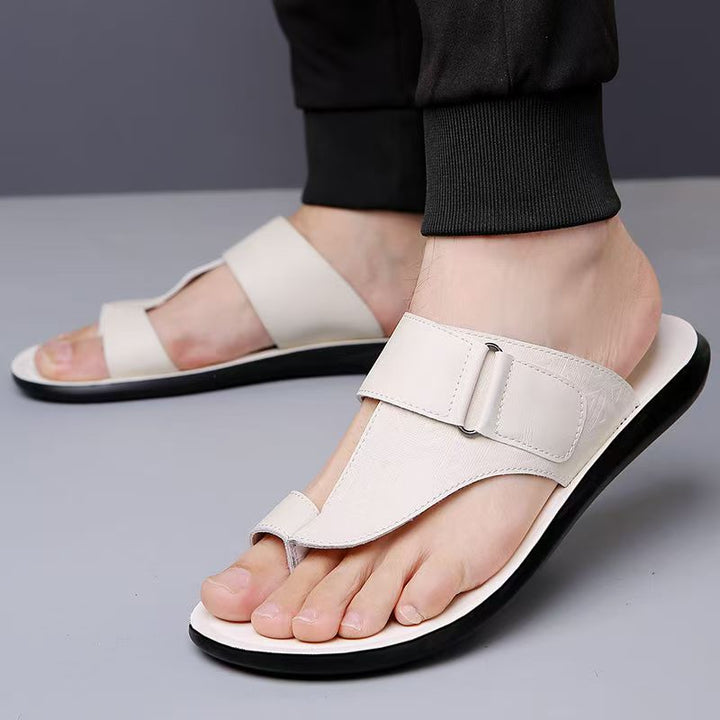 KINSEY – MINIMALIST GENUINE LEATHER STRAP SANDALS